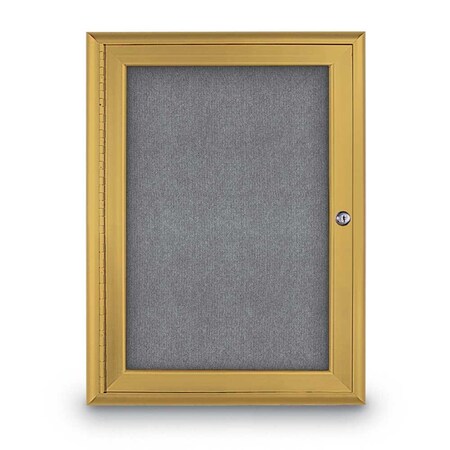 United Visual Products Sliding Door Indoor Enclosed Corkboard, 9 UV9029ACSH-WHITE-CORK